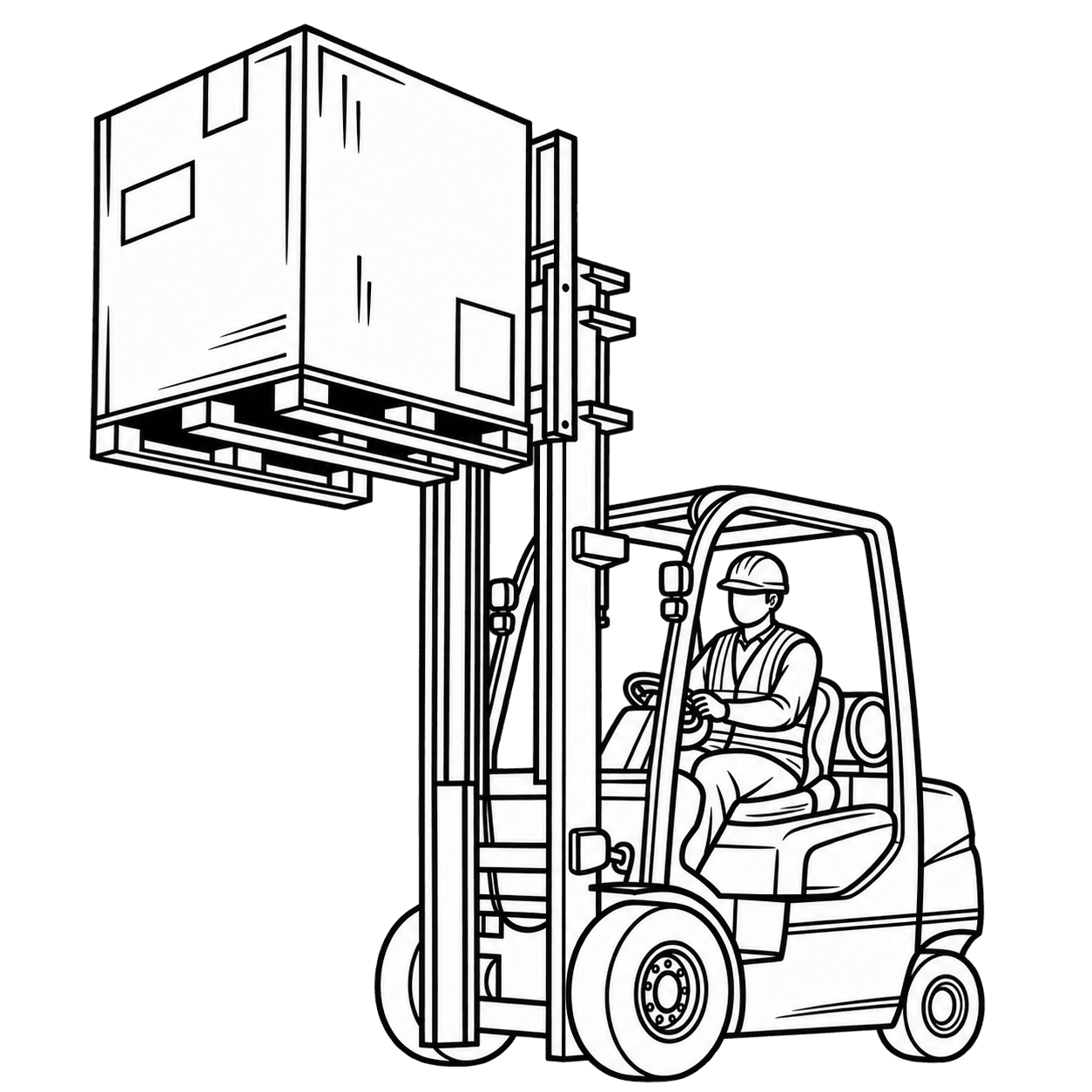 Forklift illustration