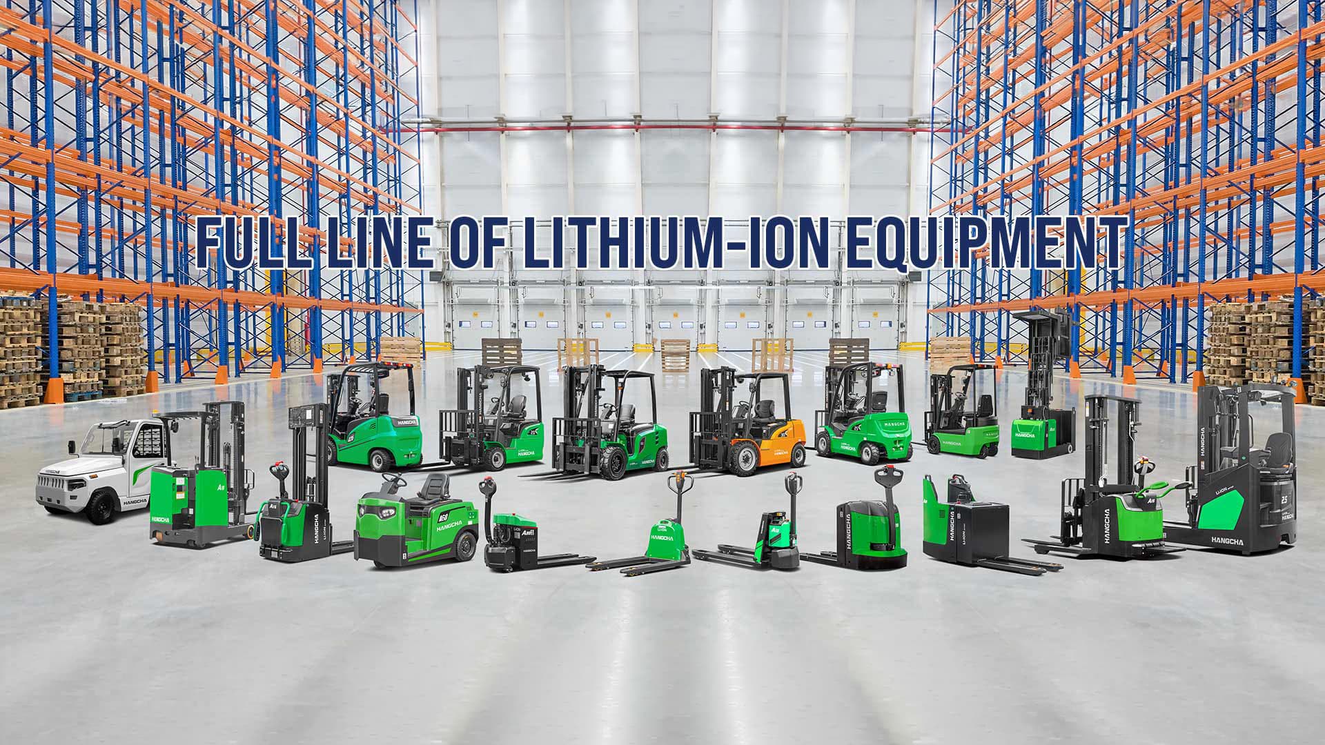 Full line of lithium-ion equipment