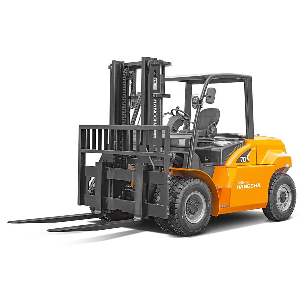 XH series forklift, three-quarter front view