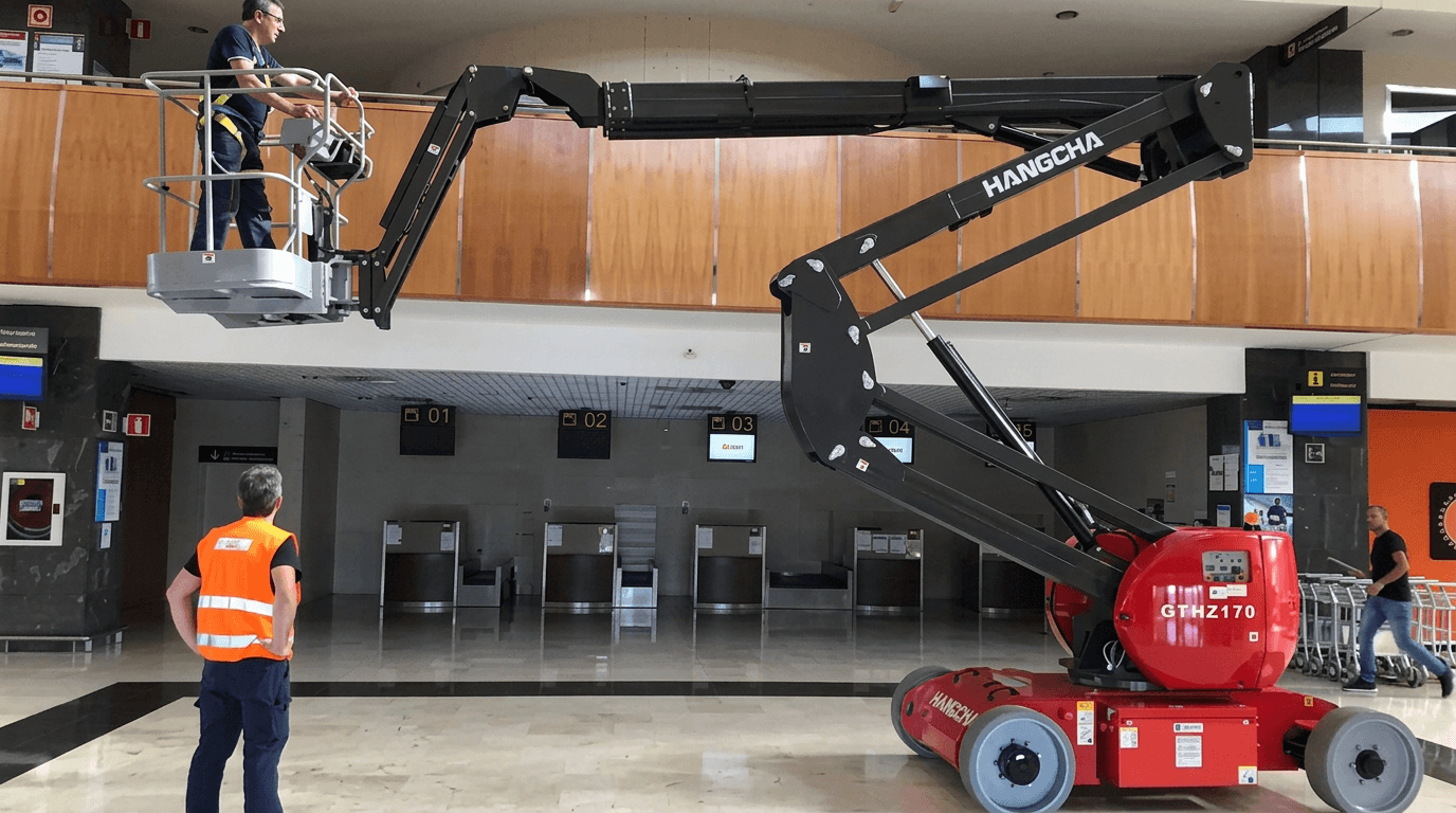 Hangcha forklifts at work with a customer